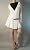 Andrea Sleeveless Knee length Dress with Embriodered Chest