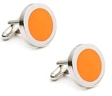 Orange Dot Cufflinks