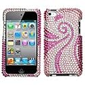 Bling/Crystal Snap-On Protector Hard Case for Apple iPod Touch 4th Generation / 4th Gen - Phoenix Tail Design