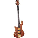 Schecter Stiletto Studio-4 Fretless Electric Bass Honey Satin (HSN)Left Handed