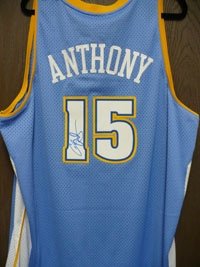 Anthony, Carmelo Autographed/Hand Signed Denver Nuggets Swingman Jersey