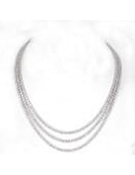 28ct Elegant Diamond Necklace 14k White Gold N-499