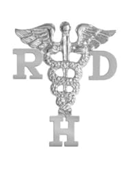 NursingPin - Registered Dental Hygienist RDH Graduation Pin in Silver