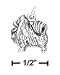 pomeranian22 - Sterling silver 3D Antiqued pomeranian Charm