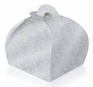 Eddingtons Cupcake Boxes - Rococco - Silver - Holds 1