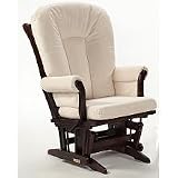 replacement storkcraft glider cushions  Dutailier Ultramotion Cherry Sleigh Multiposition Glider Rocker, Cream