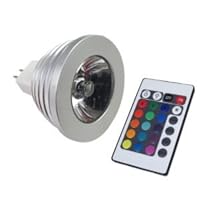 eBestrade MR16 RGB LED Light Bulb with Multi-Color Remote Control 16 Changeable Colors Energy Saving RGB LED Lamp
