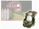Frog Laying on a Leaf Solar Powered Garden Light - Novelty Lighting