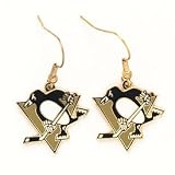Pittsburgh Penguins Logo Dangle Earrings