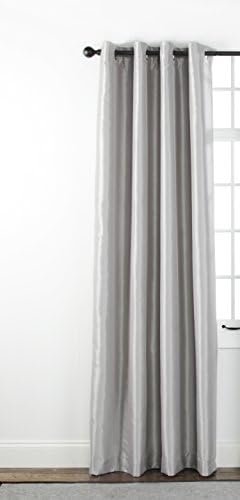 EVERDARK Everdark Sanctuary Solid Grommet Panel With Blackout Lining, 55" x 84", Silver