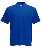 Fruit of the Loom lightweight polo shirt Royal Blue Large