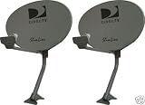 Kaku Slim Line Satellite Dish 99 101 103 Hdtv 3 LNB