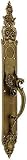 Antique Pulls. Winged Griffin Entry Handle In Antique Brass