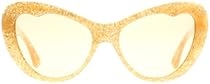 Miu Miu 04OS KAS9N1 Orange Glitter 04OS Cats Eyes Sunglasses Lens Category 1