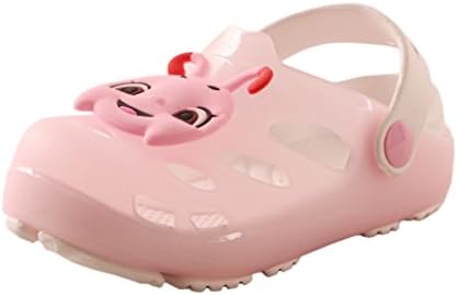 Yueqier Children Kids Toddler Classic Garden Clog Tangbao Lightweight Mule Sandals Shoes Light Pink, 8 M US Toddler