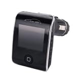GSI Super Quality In-Car Wireless Hands-Free FM Modulator-Transmitter for MP3/MP4/CD/DVD Players - SD/Memory Card/Flash Slot/USB Port - LCD Display - Cigarette Lighter Plug - Includes Remote Control