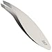 Slice 10452 Slanted Tweezer, Extra Wide Grip, Easy to Use for Normal & Course Hair or Splinter, Stainless Steel