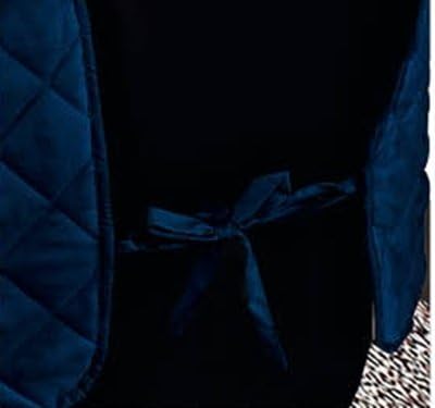 Navy Blue Quilted Micro Suede Loveseat Couch Slipcover