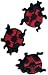 Wrights Iron-On Appliques-Ladybugs 5/8