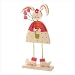 Sweetheart Easter Bunny Wood Metal Decorative Figurine