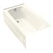 KOHLER K-1151-GRA-0 Bancroft 5-Foot BubbleMassage Bath with Right Hand Drain, White