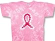 Breast Cancer Awareness Ribbon Tie Dye Adult T-shirt Tee Shirt Breast Cancer Awareness Ribbon Tie Dye Adult T-shirt Tee Shirt