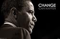 Barack Obama (Change Can Happen) Art Poster Print - 24" X 36"