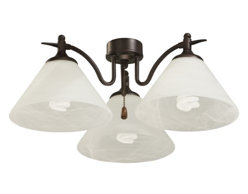 Emerson LK37ORB Three-Light Banker Rubbed Bronze