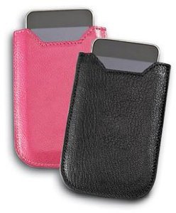 Genuine Goatskin Leather Soft Lined Apple iPhone/iPod Touch Protective Sleeve