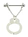 Stainless Steel Shields Nipple Ring - Handcuffs - Sold Individually