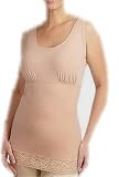 Spanx "Hide & Sleek" Body Smoothing Camisole w/Ruching & Lace Hemline