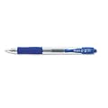 Pilot G2 Retractable Gel Ink Roller Ball Pen, Extra Fine Point, Clear Barrel, Blue Ink,  12-Count (31003)