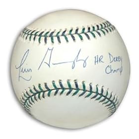 Buy Luis Gonzalez Autographed 2001 All Star Game Baseball with HR Derby Champ Inscription