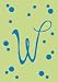 Monogram Polka Dot Garden Size Flag - W