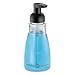 iDesign Refillable Foaming Soap Dispenser for Kitchen or Bathroom Vanity - Clear/Matte Black
