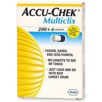 Accu-Chek Multiclix 200+4 Lancets - 204 ea