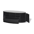 Techlink Ellipse EL3  Audio Visual Furniture Black with Black Glass/Doors