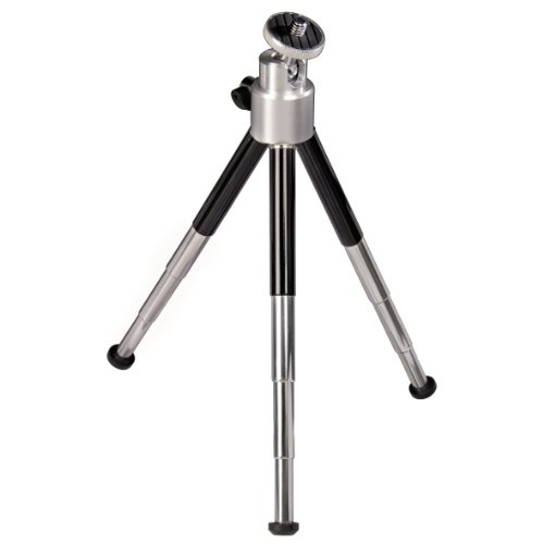 Hama Mini-Stativ \"Ball\" L Schwarz/Silber (H = max. 19 cm) Preisvergleich