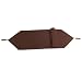 EXP Handmade Elegant Tassled Table Runner In Dark Brown Cotton