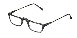 "Caracol Silver Glitter" Reading Glasses - Hand-Painted (+2.50)