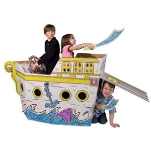 cardboard pirate ship
