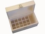 Meadows Aromatherapy 15 hole Wooden Box with space for base oils
