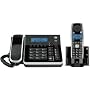 GE DECT 6.0 Black Corded/Cordless Single Handset Phone with Caller ID and Digital Answering System (28871FE2)
