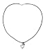Garnet leather choker, 'Life in Love'