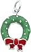 Sterling Silver Enameled Wreath Charm