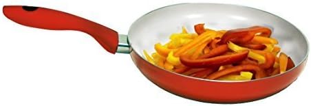 Heuck H30121 Nano Ceramic Nonstick Skillet, 10-Inch, Red by Heuck
