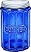 Cobalt Blue Glass Coffee Jar