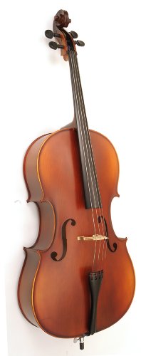 Knilling Bucharest ModelCarved Cello Outfit, Full 4/4 Size (Perfection Pegs, Thermoplastic Case, Glasser Fiberglass Bow)