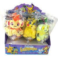 Bartons Pokemon Marshallow Lollipops - 1.5 Oz Pack, 12 ea by BARTONS CANDY.