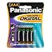 Electronics : Panasonic AM-4PA/4B Aaa Alkaline Batteries